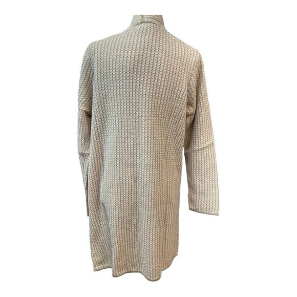Fortune+Ivy Womens Knit Cardigan~Size Large~Tan White Pocket Sweater~L10 20 - Picture 5 of 10